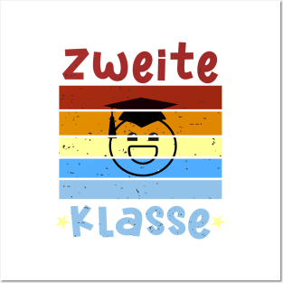 2. Klasse Smile Schulbeginn T shirt Posters and Art